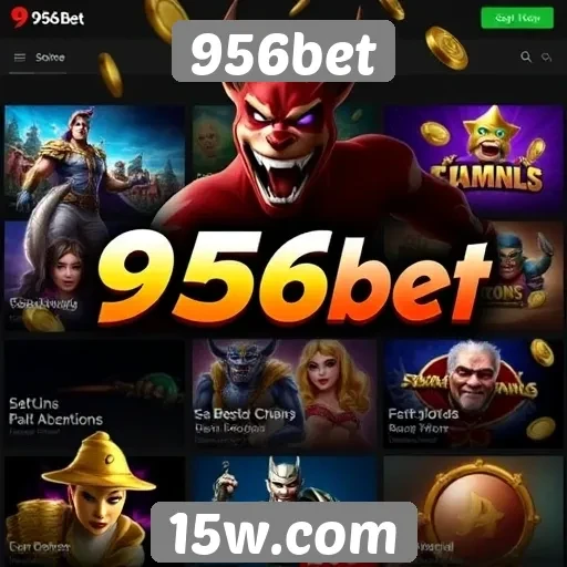 Variedade de jogos disponíveis na plataforma 956bet